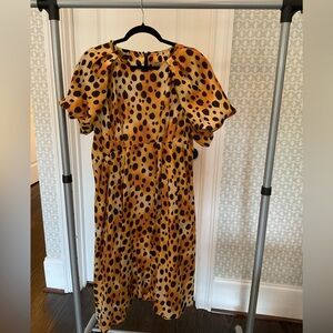 Raquel Allegra Silk Cheetah Midi